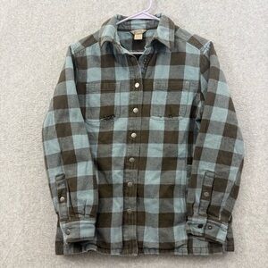 Duluth trading co men’s small Plaid Button-Up Jacket Shacket shirt jacket